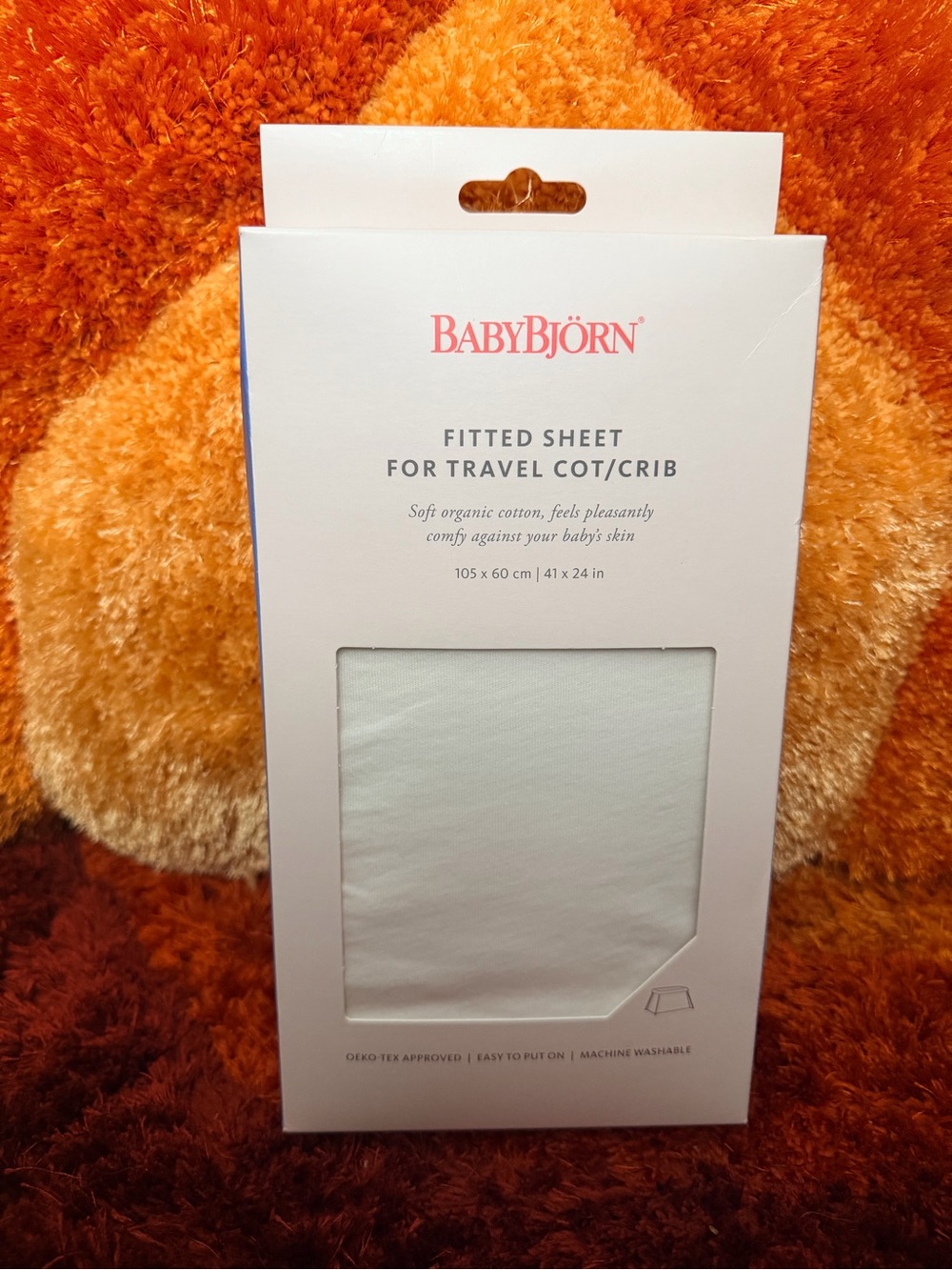 BabyBjörn White Travel Fitted Crib Sheet NEW unopened